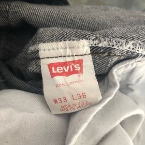 Vintage Black Acid Wash w Red Tag Levi Jeans